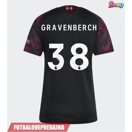 Lacne Ženy Futbalové dres Liverpool Ryan Gravenberch #38 2026-27 Krátky Rukáv - Tretina